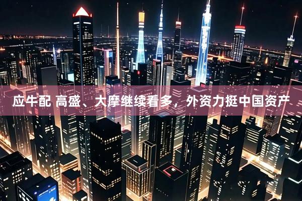 应牛配 高盛、大摩继续看多，外资力挺中国资产