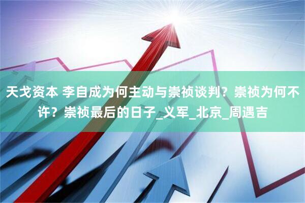 天戈资本 李自成为何主动与崇祯谈判？崇祯为何不许？崇祯最后的日子_义军_北京_周遇吉